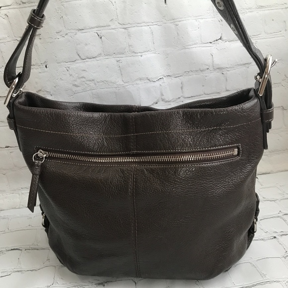 Coach Brown Leather Convertible Bag - Picture 9 of 12